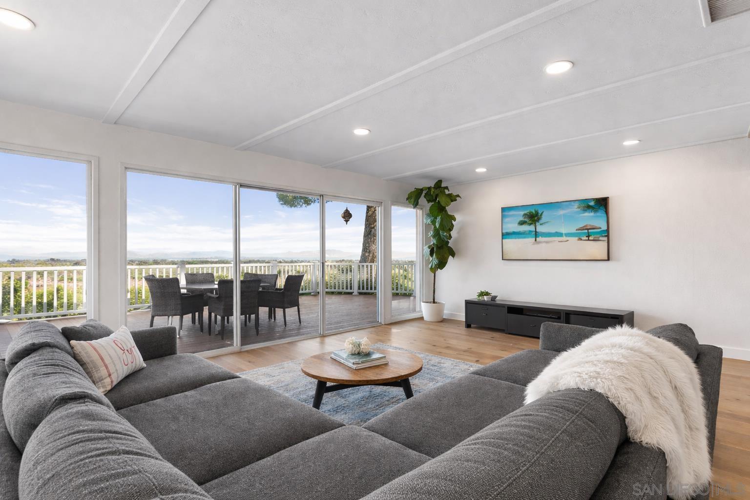 5762 Desert View Drive — Living room with canyon views